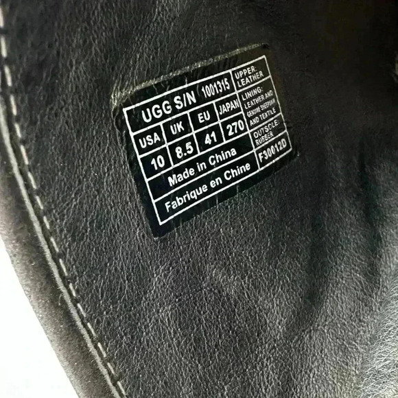 UGG Black Mules with Brown Wedge - Picture 11 of 13